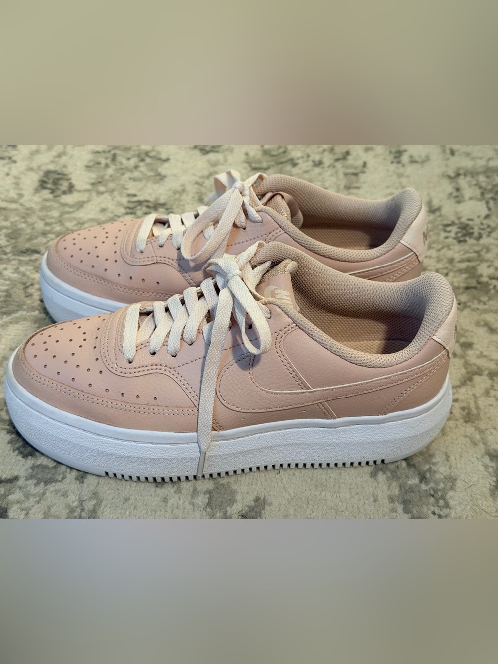 Nike Women’s Pink Platform Sneakers - Clean Casual Style